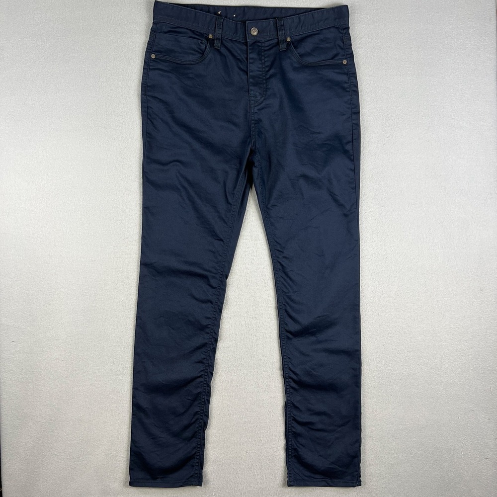 Prana Bridger Slim Tapered Jeans Fits 36x31.5 Blue Stretch Work Casual Preppy